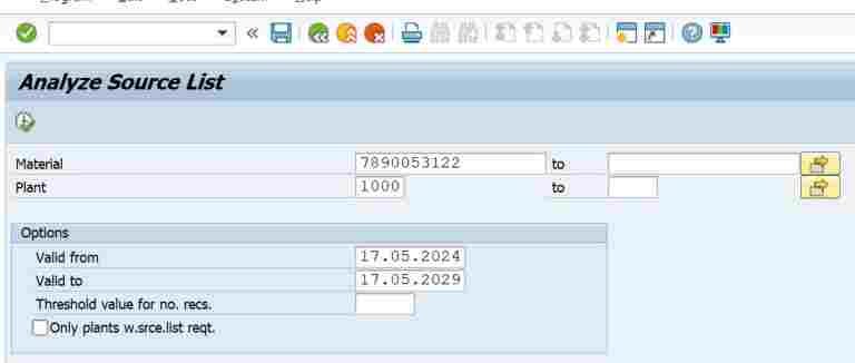 ME06 Tcode In SAP