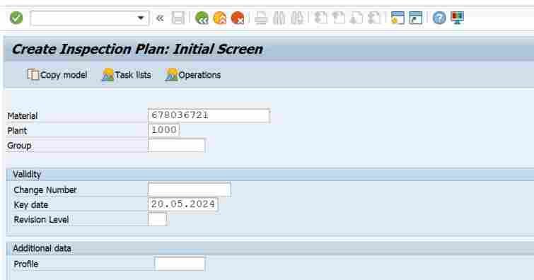 QP01 Tcode In SAP