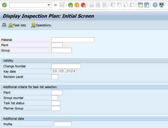 QP03 Tcode In SAP